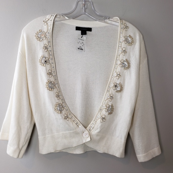 beaded cardigan